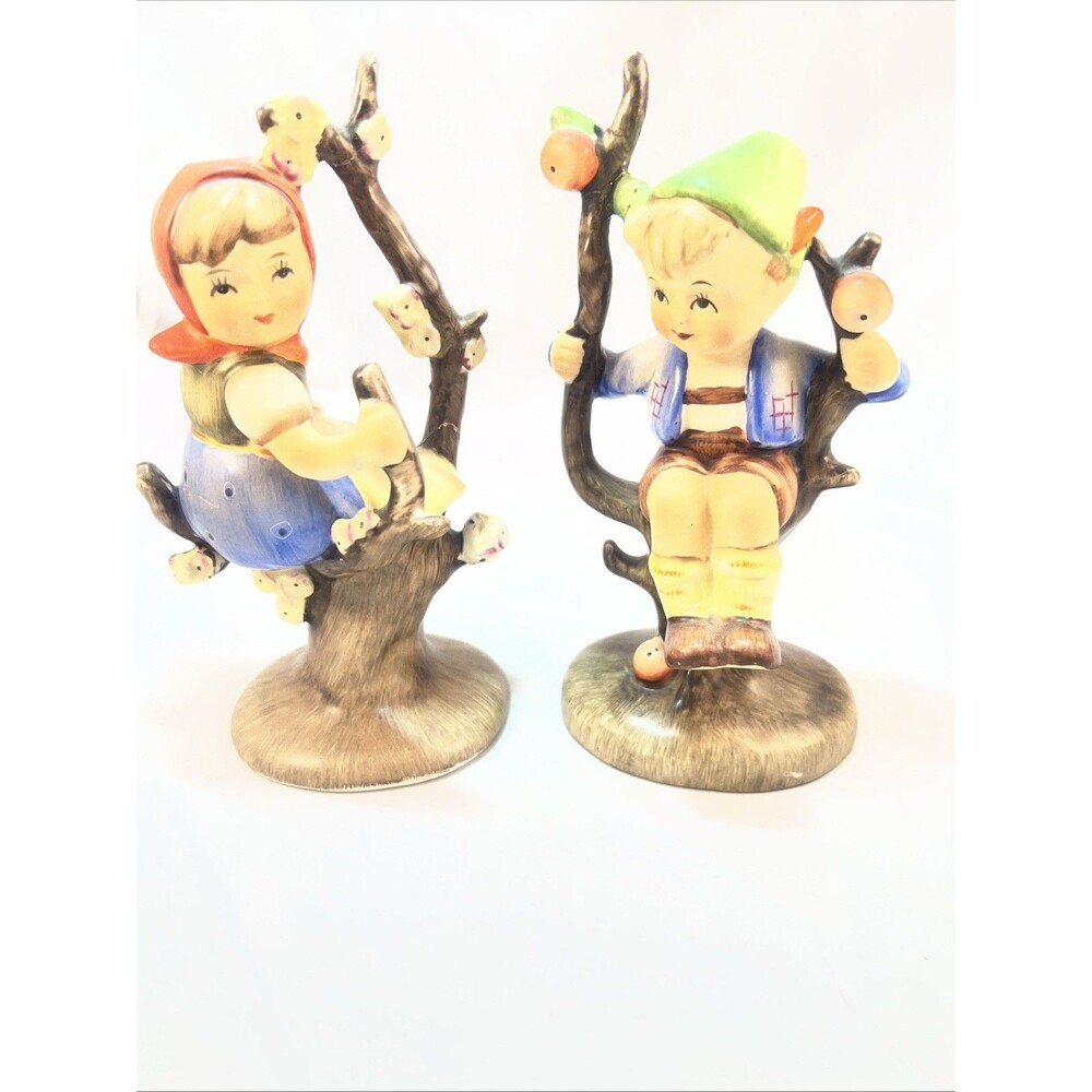 Vintage NAPCO 'Enchanted Orchard' Figurines - Boy & Girl in Trees  Romance